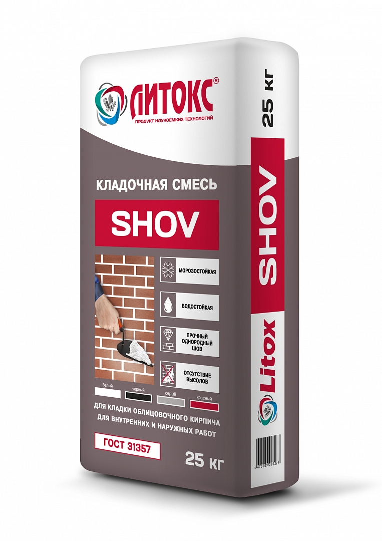 Кладочная смесь Shov белый 25 кг Литокс