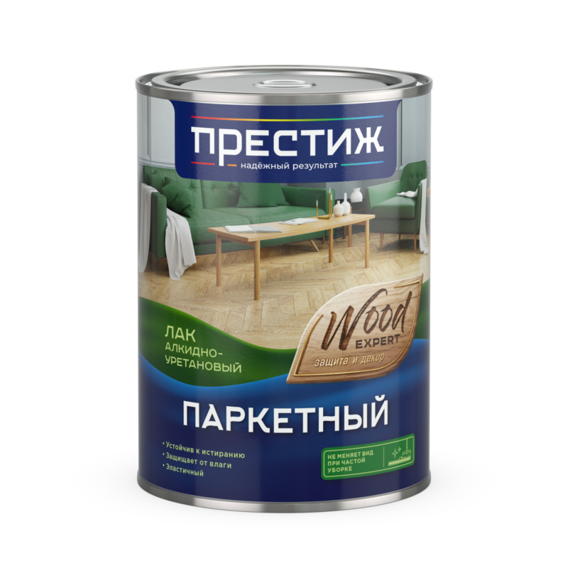 Лак паркетный Престиж алкидно-уретановый 1,9 л матовый