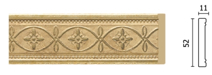 Молдинг средний 156-933  52х11х2400