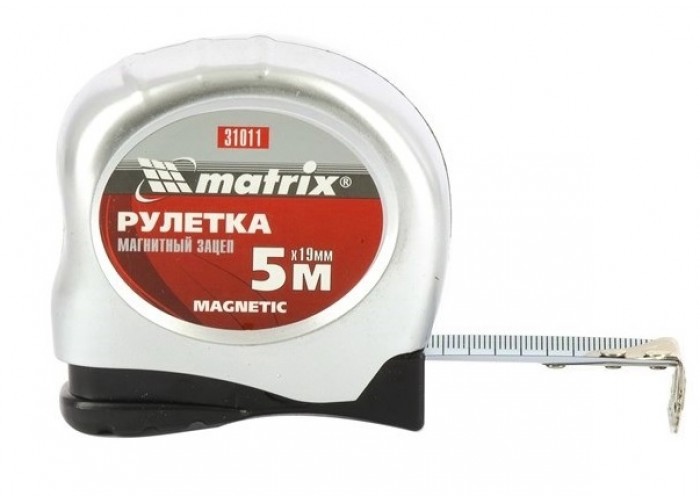 Рулетка Magnetic 5м х 19мм магнитный зацеп 31011