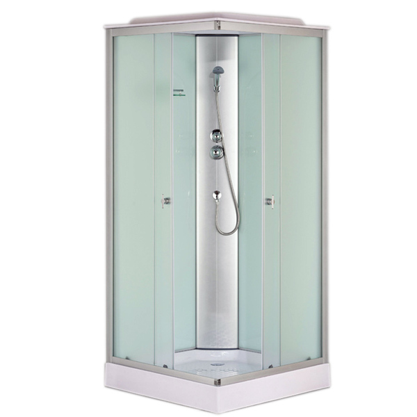 Душевая кабина loranto Cs-6491F 90x90x215 низ.поддон 13 см квад. бел,,,