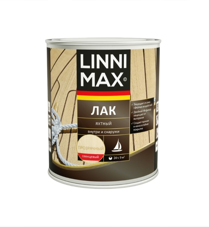 Лак алкид LINNIMAX Яхтный глянец 2,5 л