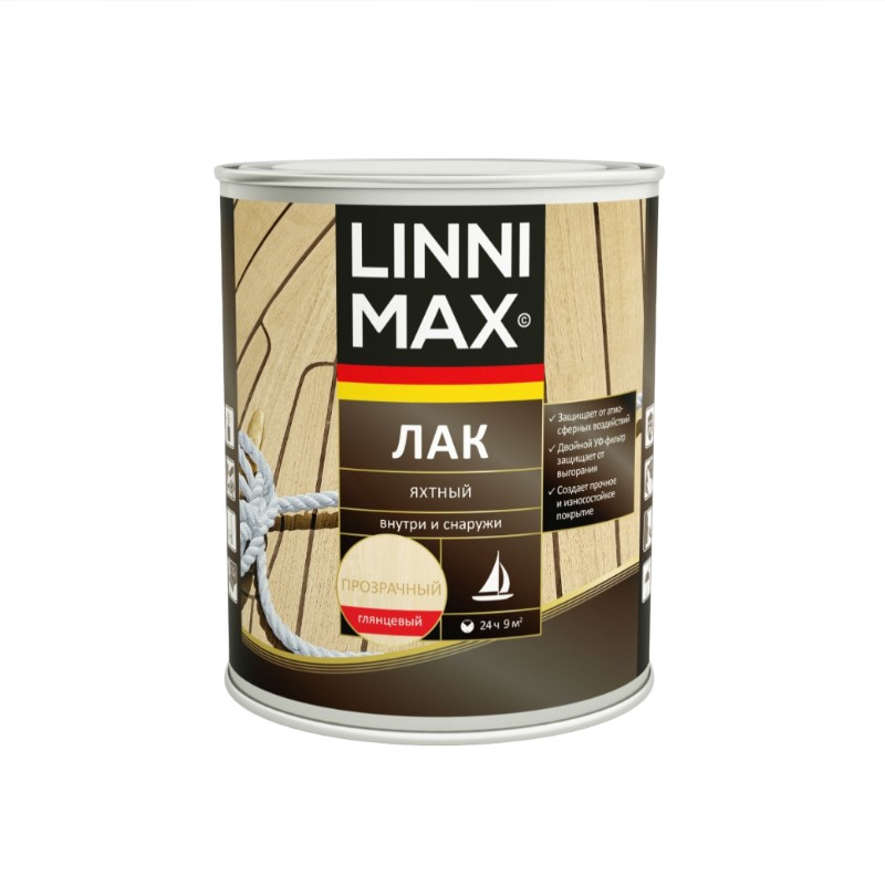 Лак алкид LINNIMAX Яхтный глянец 0,75 л