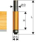 Фреза кромочная прямая ф 19х25,4 хв 12 мм  28058 У