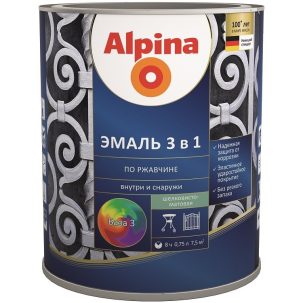 Эмаль Alpina 3 в1 База 3 2,5 л Брест