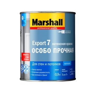 Краска в/д Marshall Export-7 д/стен и потолков BW 0,9 л