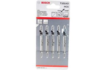 Пилки для лобзика Т101 АО Bosch дерево чистый