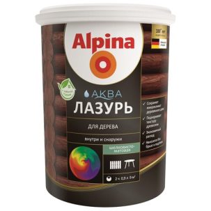 Аква Лазурь Alpina для дерева Сосна 0,9 л