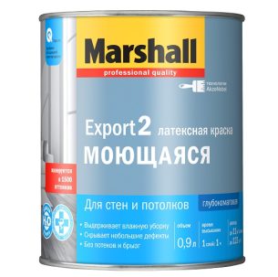 Краска в/д Marshall Export-2 д/стен и потолков BW 0,9 л