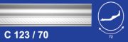Плинтус потолочный Солид 2 м С 123/70 (65)
