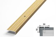Порог угол 24*10 1,8 дуб светлый АЛ494 1,8 Д 04