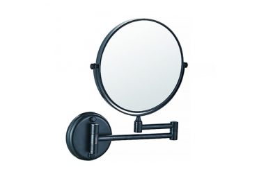 Зеркало косметич ALTRE для ванной 200 мм черный матовый AZ-211B