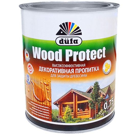 Пропитка декор для древесины Dufa Wood Protect дуб 0,75л