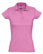 Рубашка-поло женская Women's polo shirt сиреневый р.42-44; 46-48