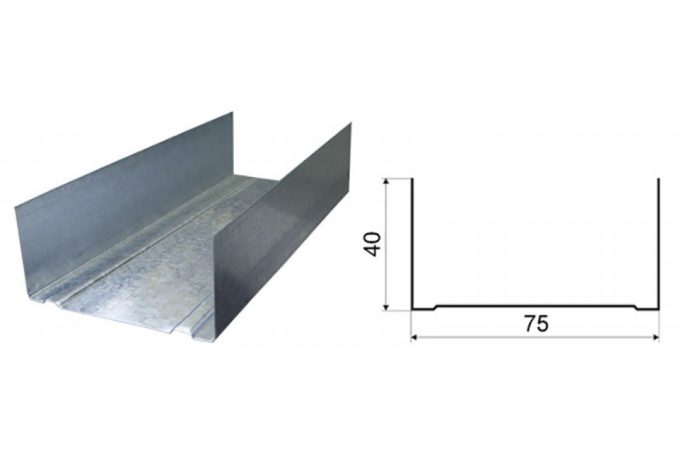 Профиль ПН 75х40х0,6 Албес 3м(18)