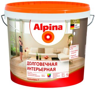 Краска Альпина Premium Latex 7 (Долговечная Инт) 15.5кг/10л