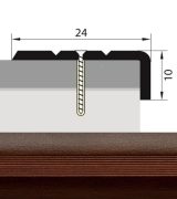 Порог угол 24*10 1,35 венге АЛ494 Д17