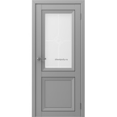 Дверное полотно Деканто серый бархат 700С серый сатин