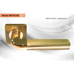 Ручка Медио М5102-88 MCF/K GOLD кофе/золото