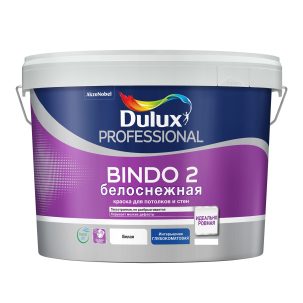 Краска в/д Dulux Bindo 2 для стен и потолков 4,5 л