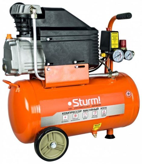 Компрессор Sturm AC9316 1600Вт 24л 250л/мин 8бар