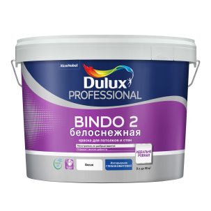 Краска в/д Dulux Bindo 2 для стен и потолков 9 л