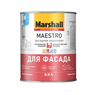 Краска в/д Marshall Maestro фасадная ВС 0,9л