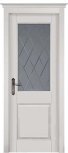 Дверное полотно Элегия 8С Белый мателюкс графит фрезерованное