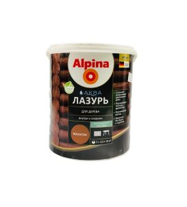 Аква Лазурь Alpina для дерева Махагон 2,5 л УЦЕНКА