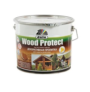 Пропитка декор для древесины Dufa Wood Protect белая10л