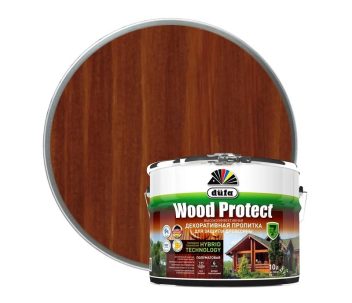 Пропитка декор для древесины Dufa Wood Protect махагон 10л