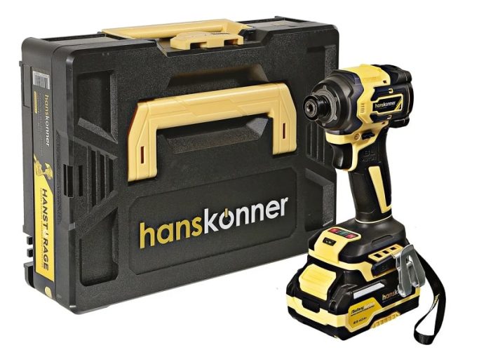 Винтоверт Hanskonner 18В HCD20280BLC удар б/щет 1x4Ач 3скор 280Hm